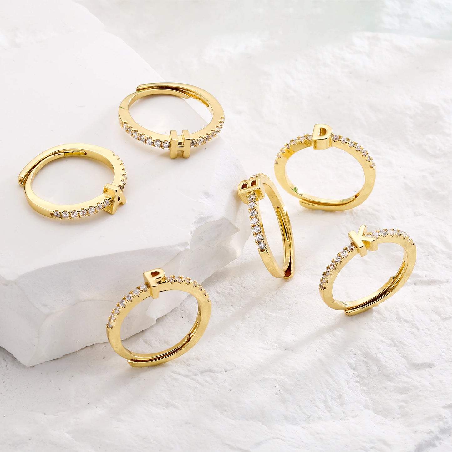 Elegant Letter Ring