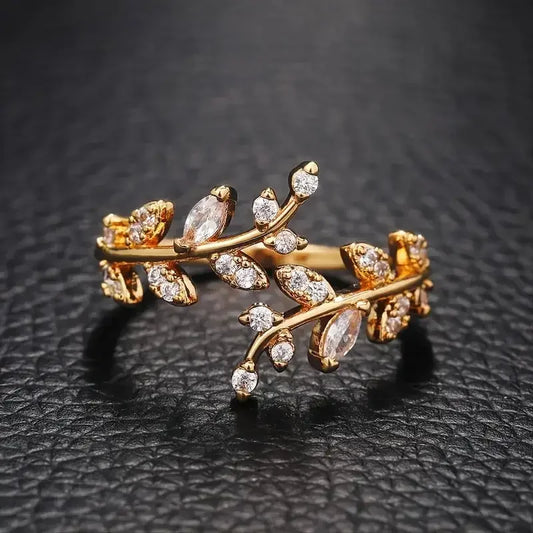 Tree Branch Zircon Ring